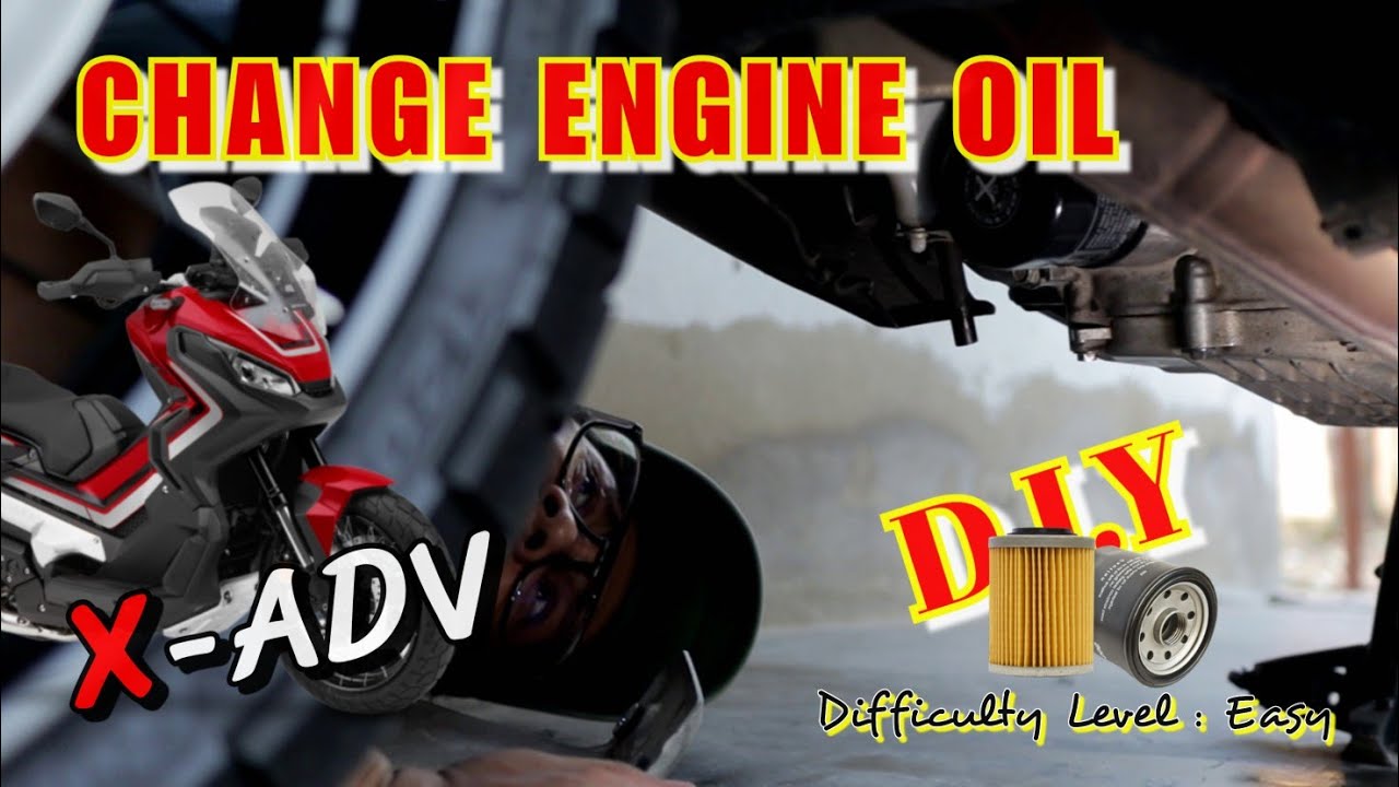 DIY | X-ADV 750 | Change Motorcycle Engine Oil with Filters | ASMR