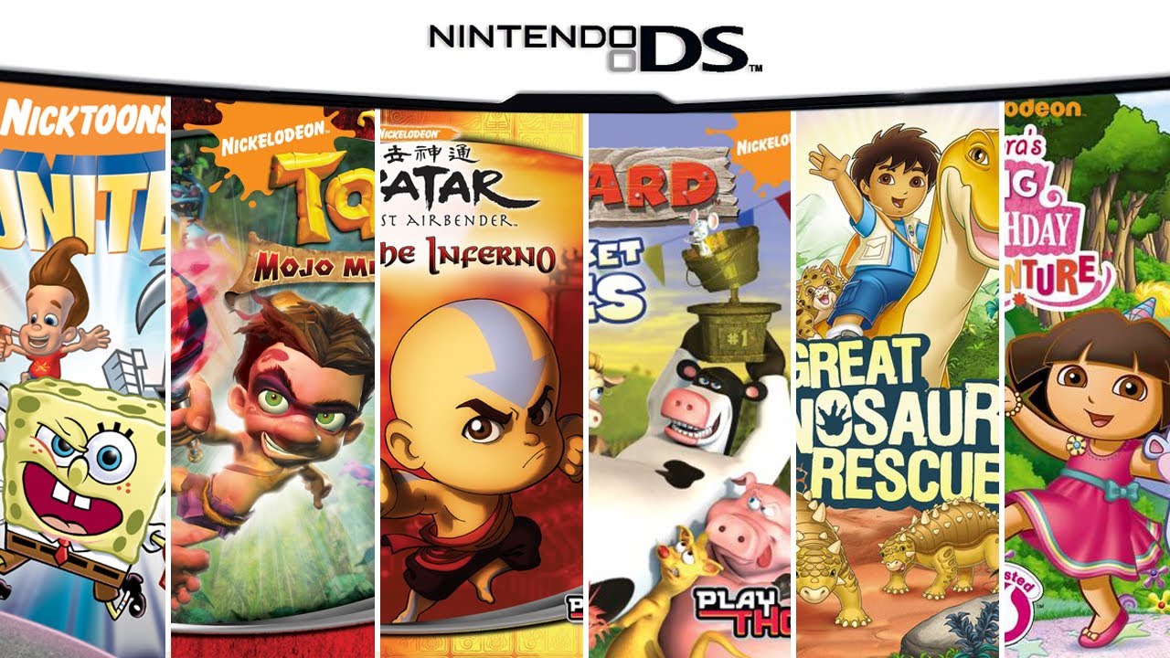Игры из мультфильмов Nickelodeon для DS