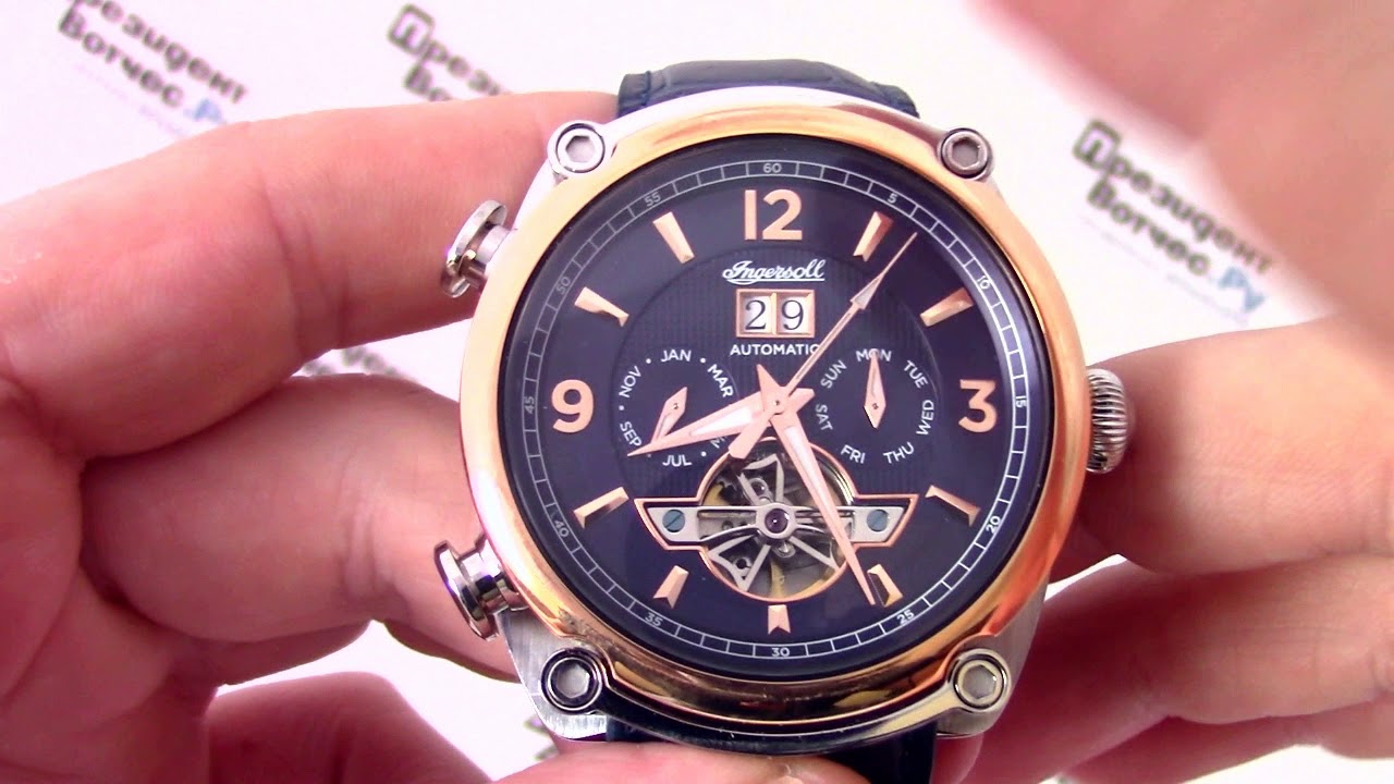 Часы Ingersoll I01101 - видео обзор от PresidentWatches.Ru