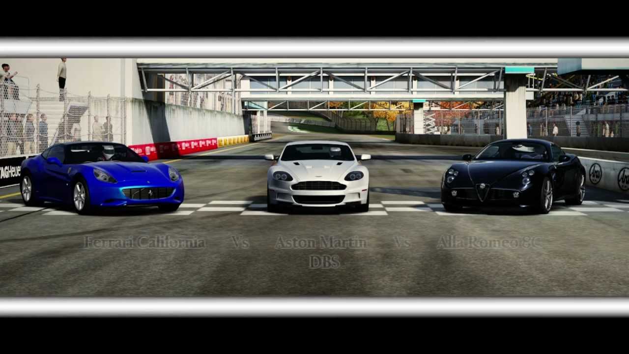 Forza Motorsport 4 Battle - S1.E6: California Vs Aston Martin DBS Vs Alfa 8C