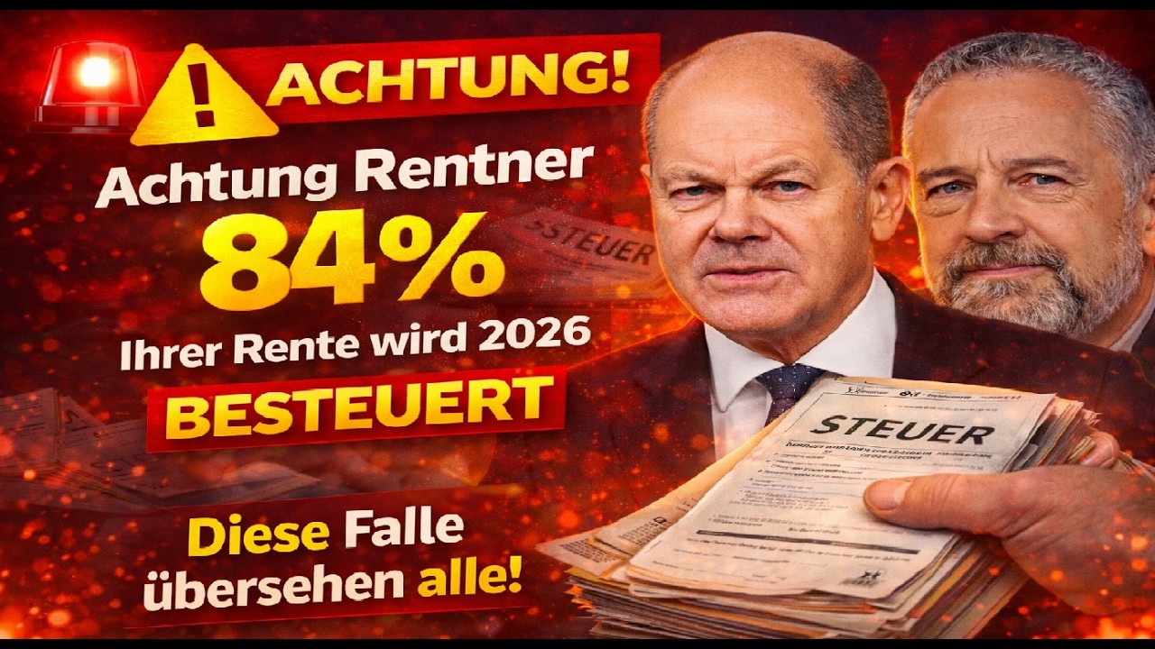ACHTUNG Rentner  84 % Ihrer Rente wird 2026 BESTEUERT &mdash; Diese Falle &uuml;bersehen alle!