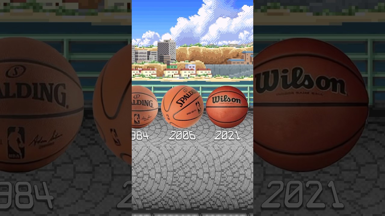 Эволюция баскетбольного мяча НБА! #nba