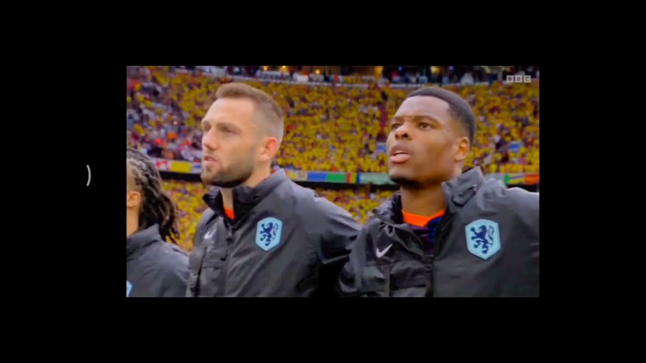 Netherlands vs Romania National Anthem - EURO 2024 Round of 16