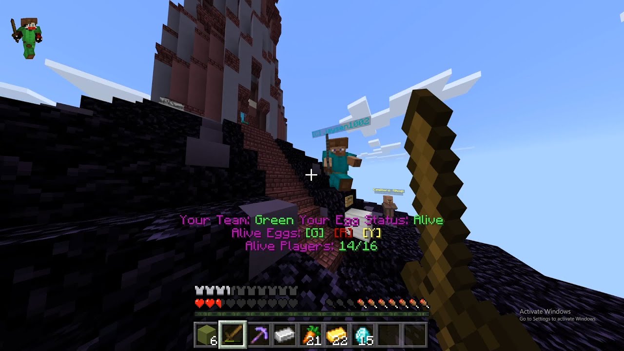 Minecraft (windows 10 edition) egg wars .