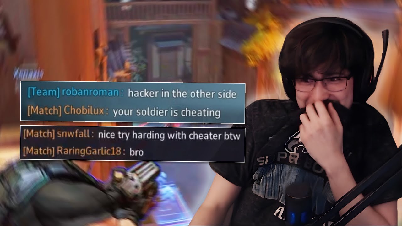 When I accidentally queue with a cheater