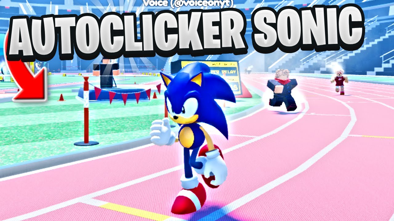 Я использовал автокликер в роли Соника в Roblox Track and Field Infinite