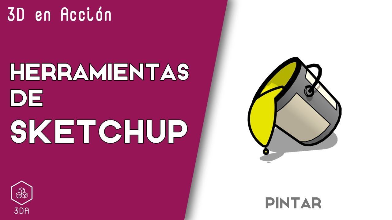 Herramientas de Sketchup. 07-Pintar