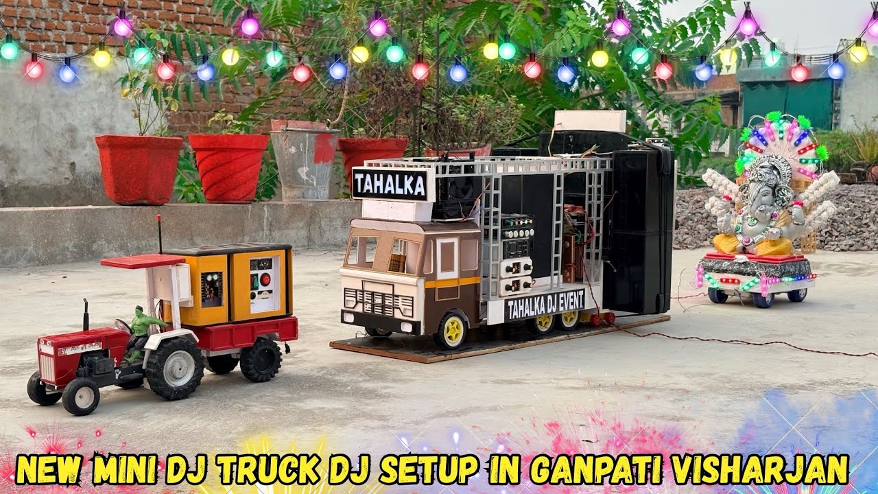 Dj Tractor | Mini dj generator | Big Dj Truck | Big dj Ganesh chaturthi mini dj navratri | kaalika 🙏
