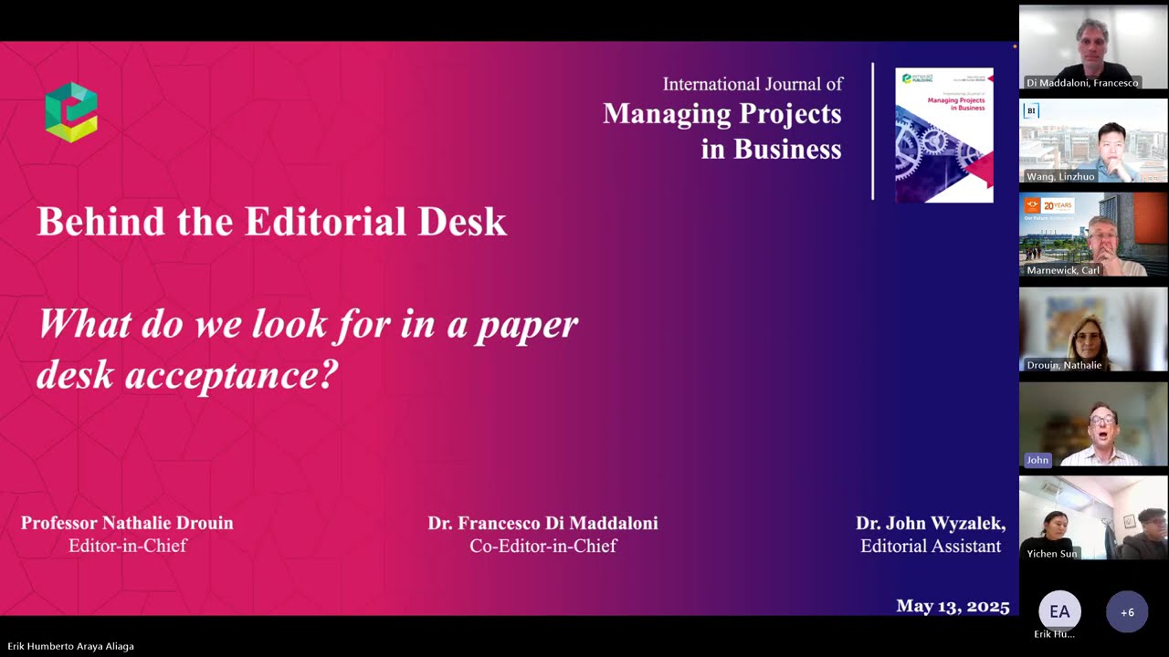 Behind the Editorial Desk: What do we look for in desk acceptance?