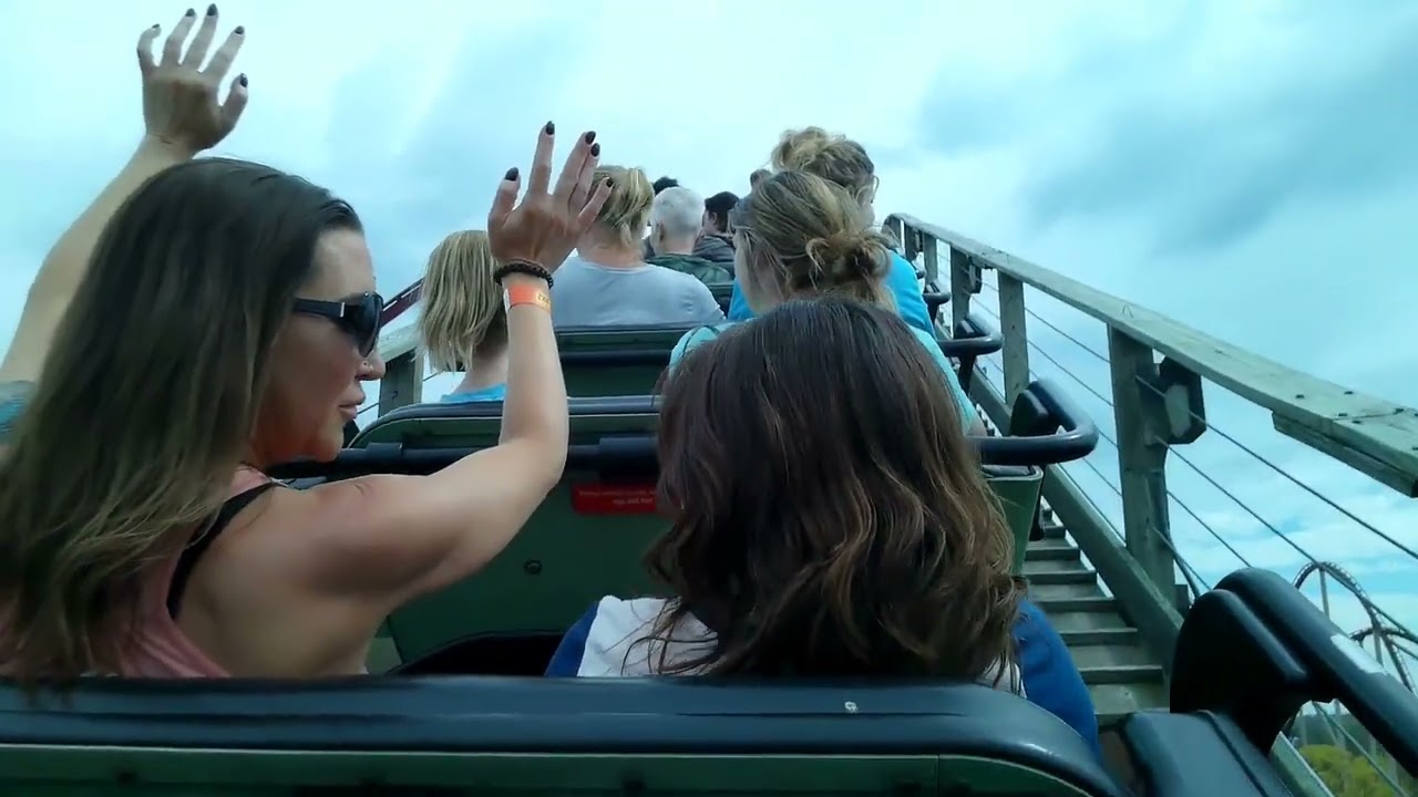 Mystic Timbers Back Seat POV Kings Island 2023