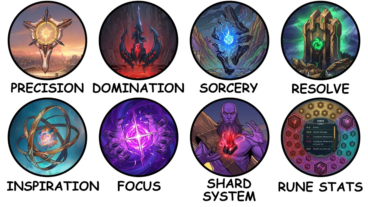 Все руны в League of Legends: объяснение.