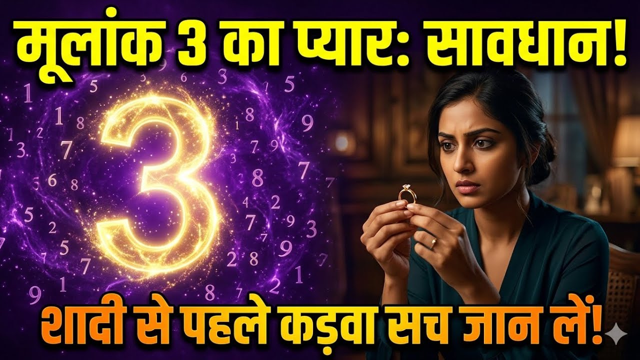 मूलांक 3 Love Life 😱 | मूलांक 3 शादी के बाद कैसे होते हैं? | Numerology Hindi