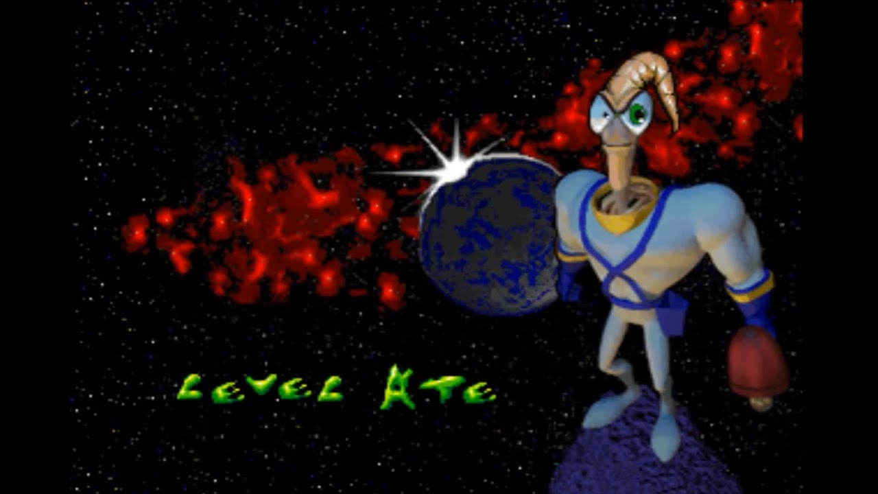 Earthworm Jim 2 (PS1) Level Ate Walkthrough