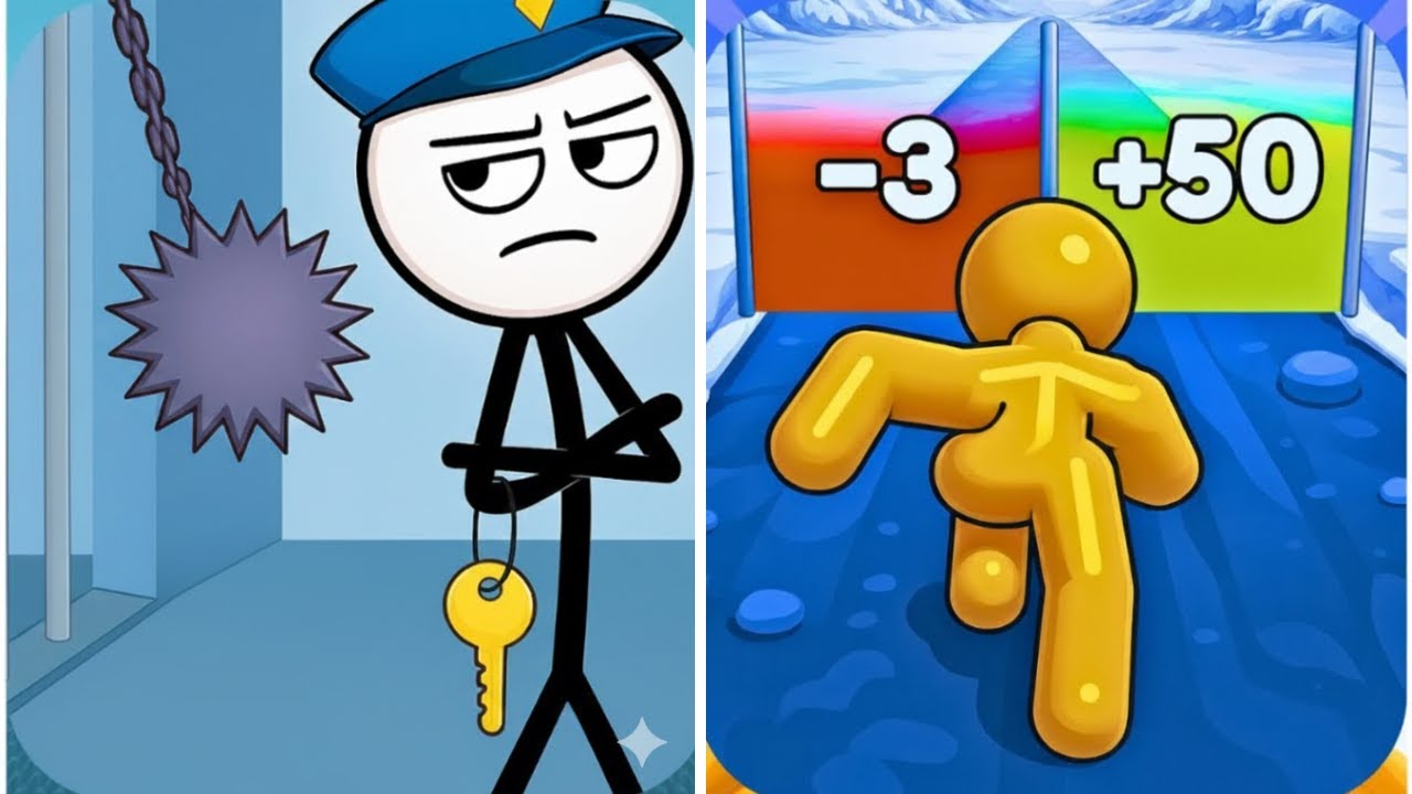 Tall Man Run Vs Thief Puzzle 🏃‍♂️🧩 | Satisfying Gameplay | Tina Games Play