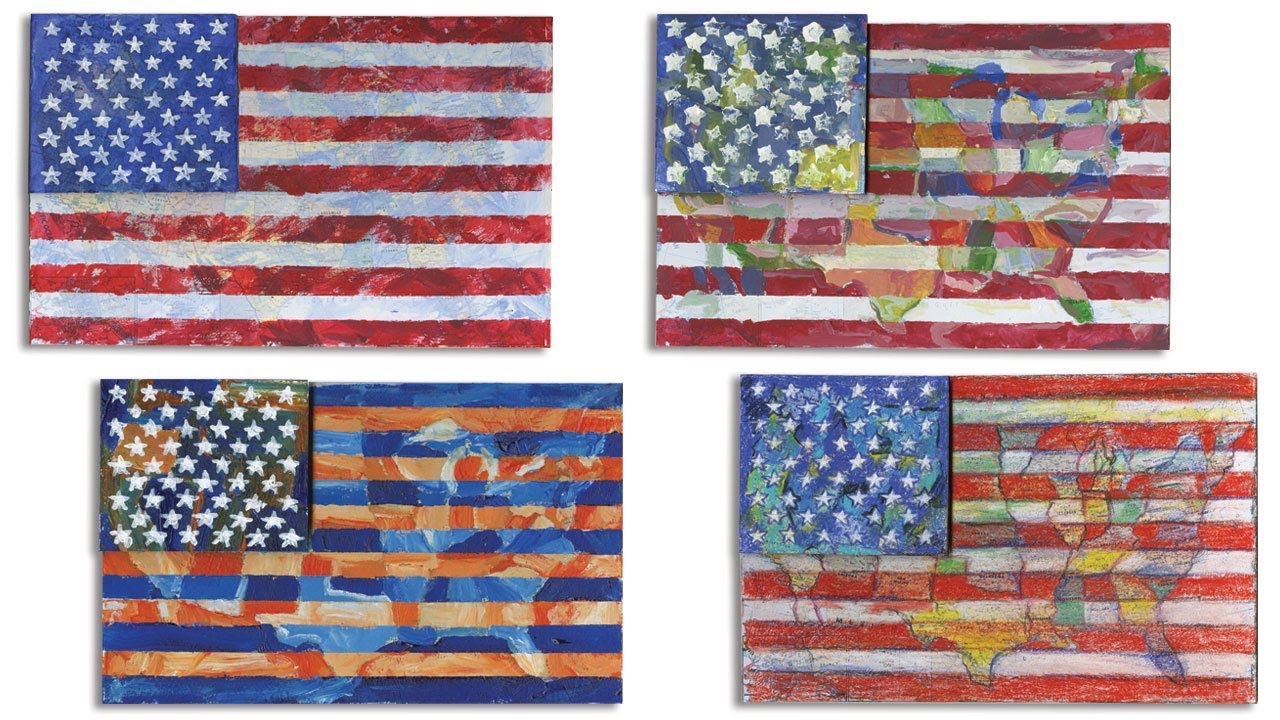 Jasper Johns Map Flag - Project #233