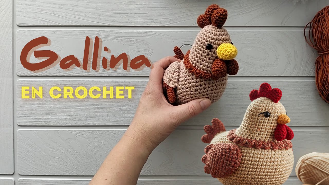 💛COMO TEJER GALLINA A CROCHET 🐔💛 | Teje conmigo Amigurumi F&aacute;cil, paso a paso. 😍