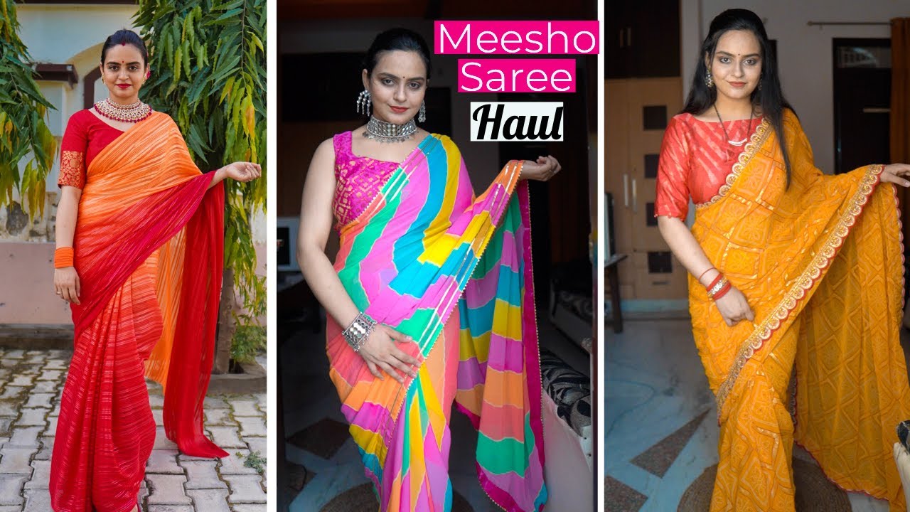 MEESHO Saree Haul 2021 | Maha Indian Price Drop Sale up to 70% off