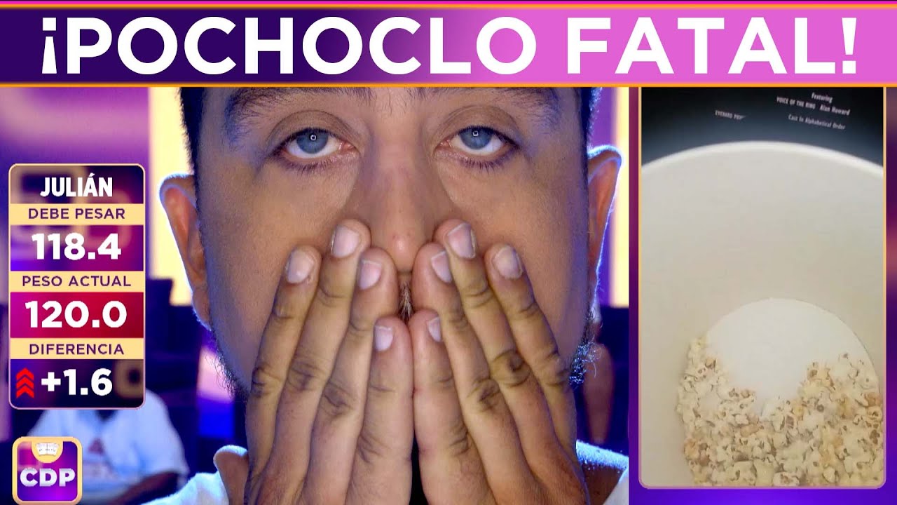 Julián se comió UN BALDE DE POCHOCLOS y quedó ELIMINADO de Cuestión de peso 😱