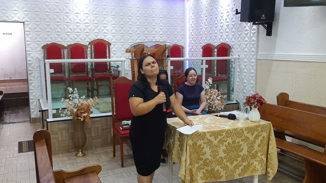 Culto círculo de oração UFADEB53 ADBelém Santana do agreste Letícia louvando segundo hino 12/02/2026