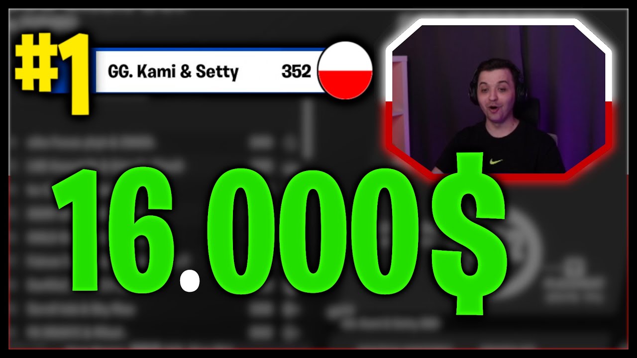 KAMI I SETTY WYGRYWAJĄ💲🤯 DUO CASH CUP przed FNCS (16K PLN💲💎)
