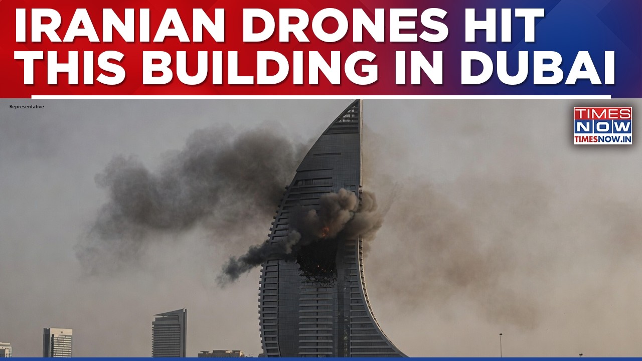 Iranian Drone Hits Dubai Creek Harbor Building; Evacuation Underway As Fresh Visuals Emerge