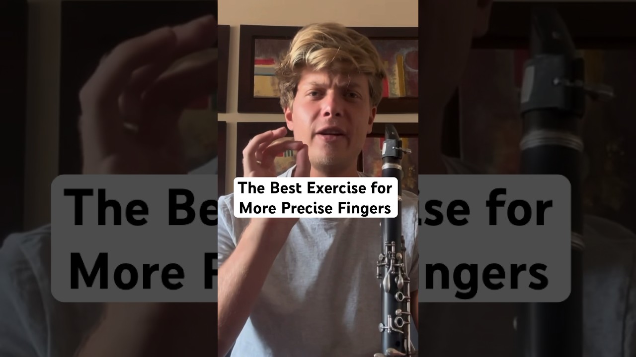 More Precise Fingers on the Clarinet (explanation in comments) #clarinet #tips #exercise #practice