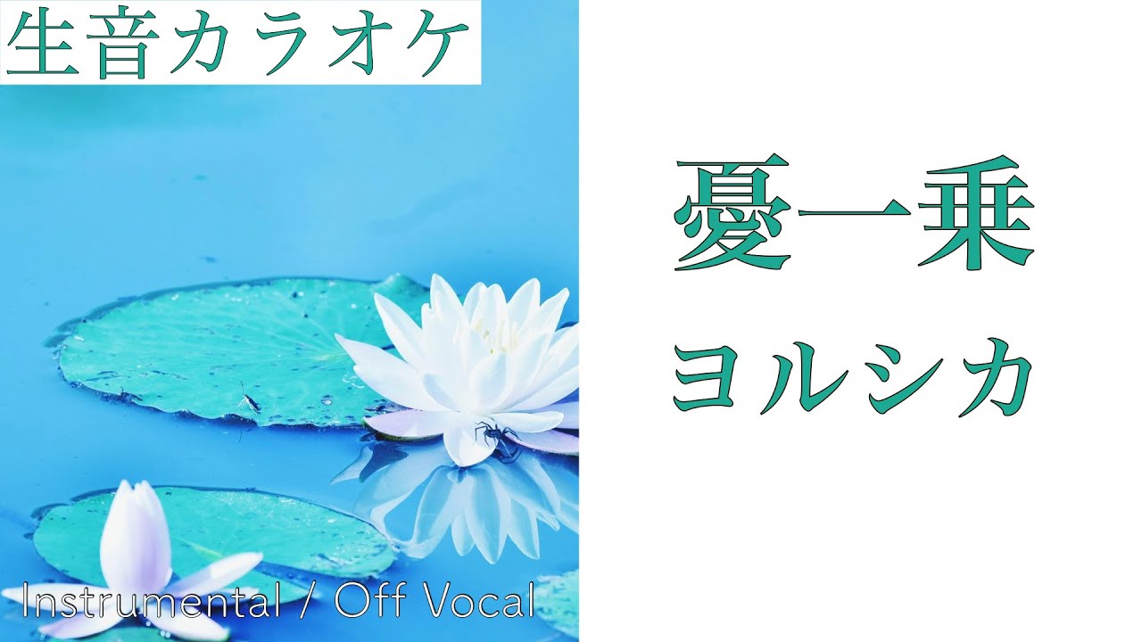 【生音カラオケ】憂一乗・再録 / ヨルシカ【Instrumental / Off Vocal】