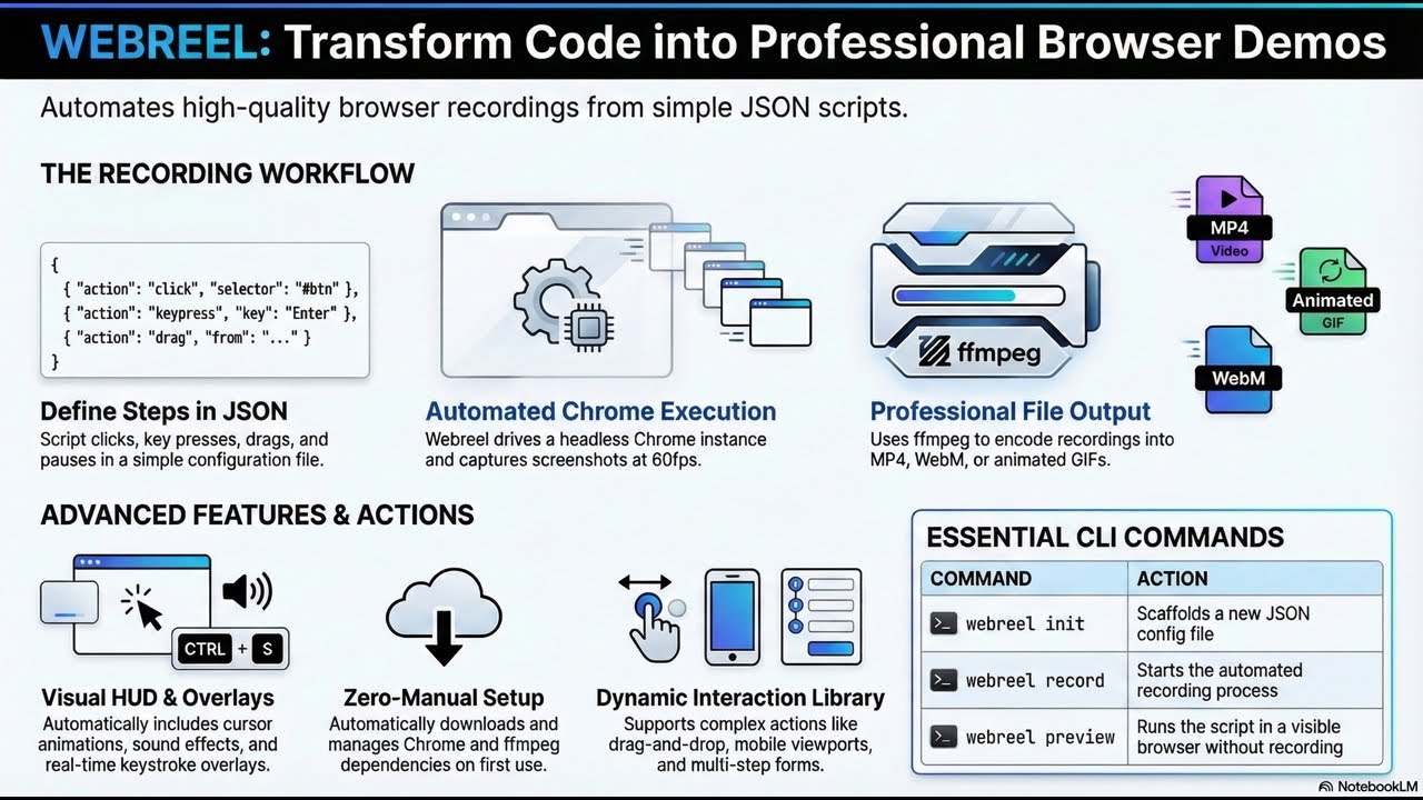 How to Record Scripted Browser Demos with Webreel by Vercel Labs
