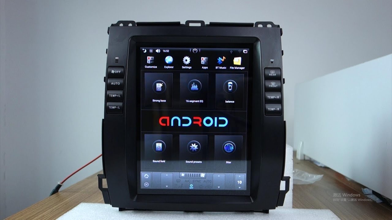 Belsee Unboxing Review Android Auto Tesla Screen Toyota Land Cruiser Prado 120 Lexus GX470 2002-09