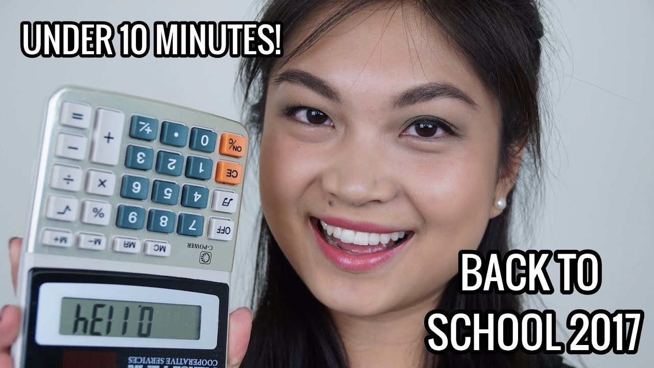DRUGSTORE BACK TO SCHOOL MAKEUP 2017 | EASY AND AFFORDABLE | UNDER 10 MINUTES