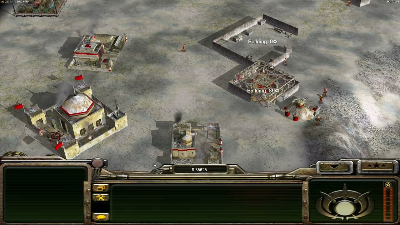 GLA TOXIN - 4x4 HARD GAMEPLAY!!! Command & Conquer Generals Zero Hour.