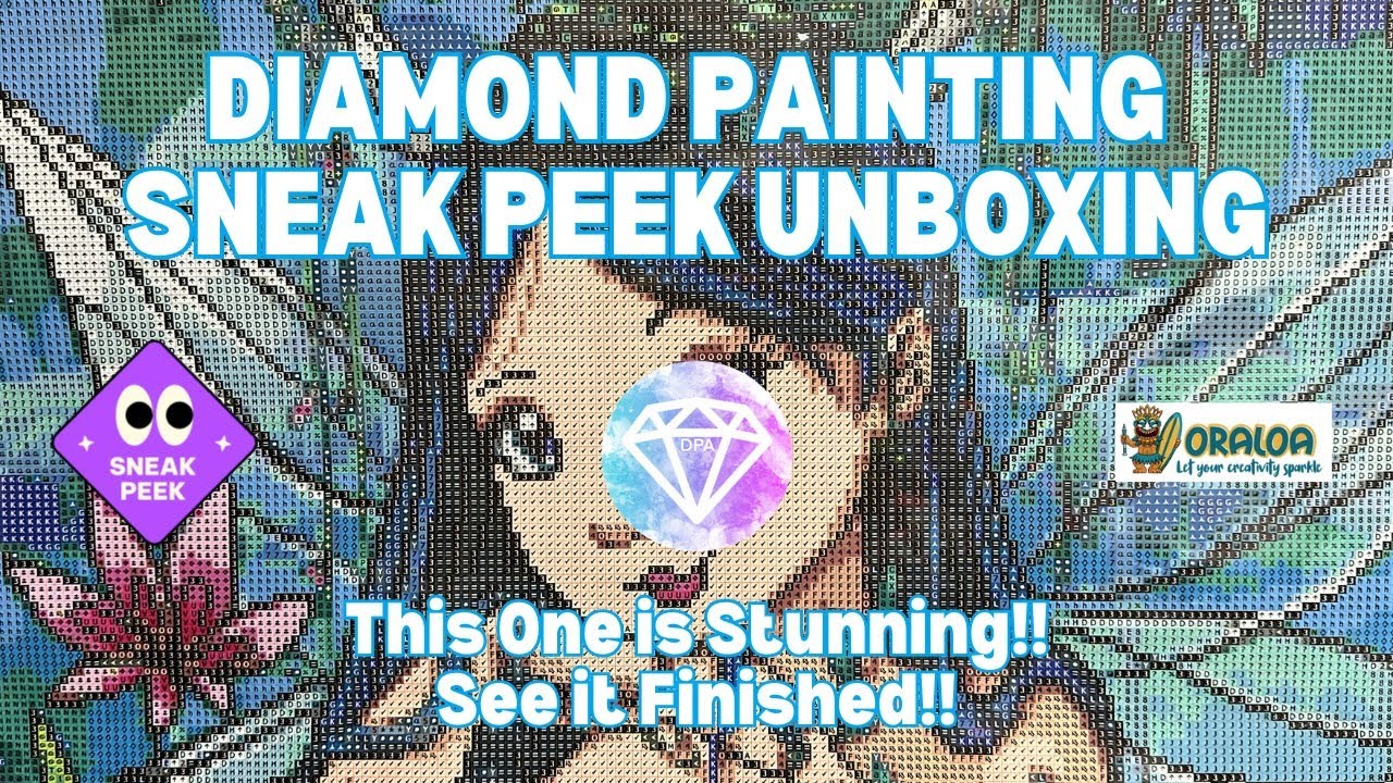 Oraloa Sneak Peek - She is Absolutely Stunning - and Finished!! | Diamond Painting Unboxing & Finish