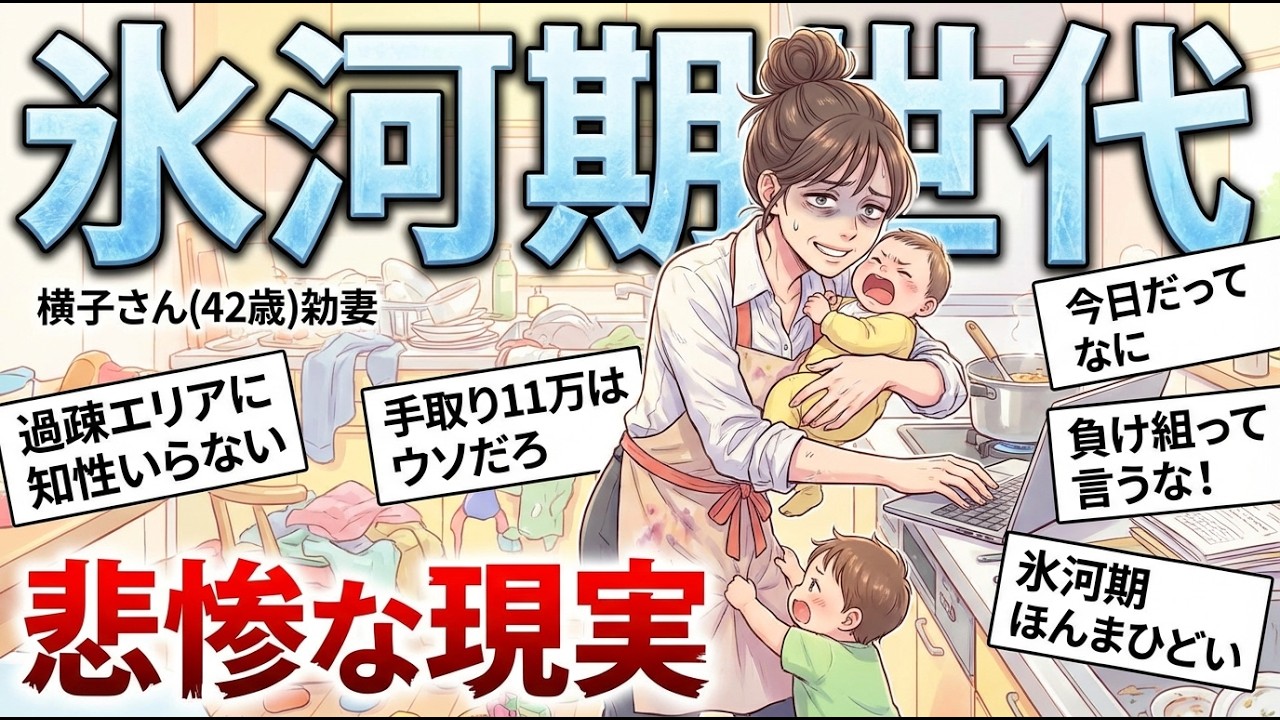 【ガルちゃん有益】高学歴で手取り11万円！？「就職氷河期世代」40代男性の苦悩…【ガルちゃん雑談】【更年期キツイ】