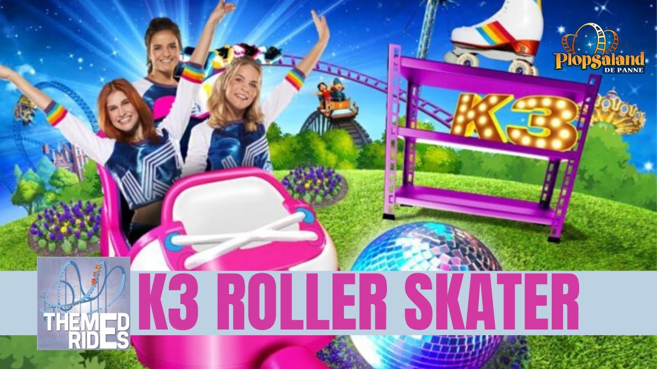 K3 Roller Skater coaster - Plopsaland De Panne - Vekoma - Themed Rides onride - P0V - Studio 100