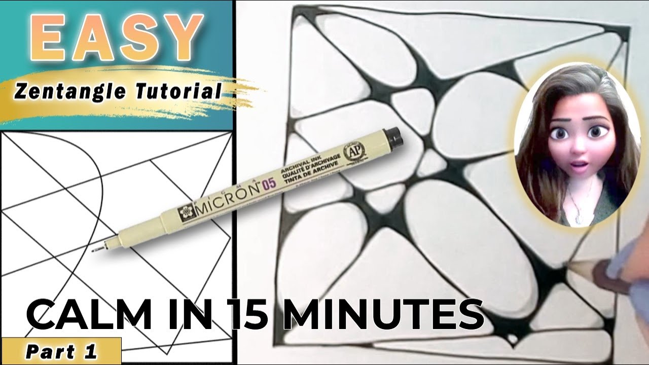 Turn Stress Into Art in 15 Minutes | Part 1 Zentangle Challenge