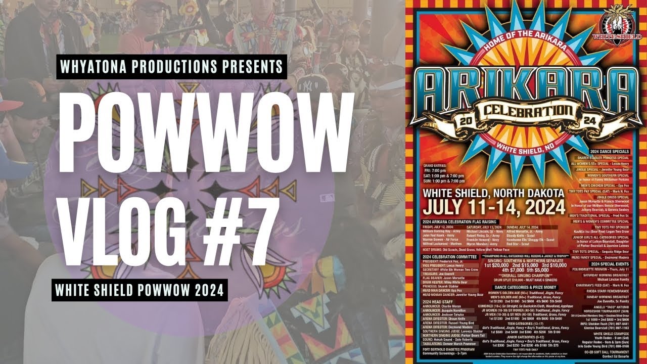 Powwow Vlog #7 White Shield Powwow 2024 🌹