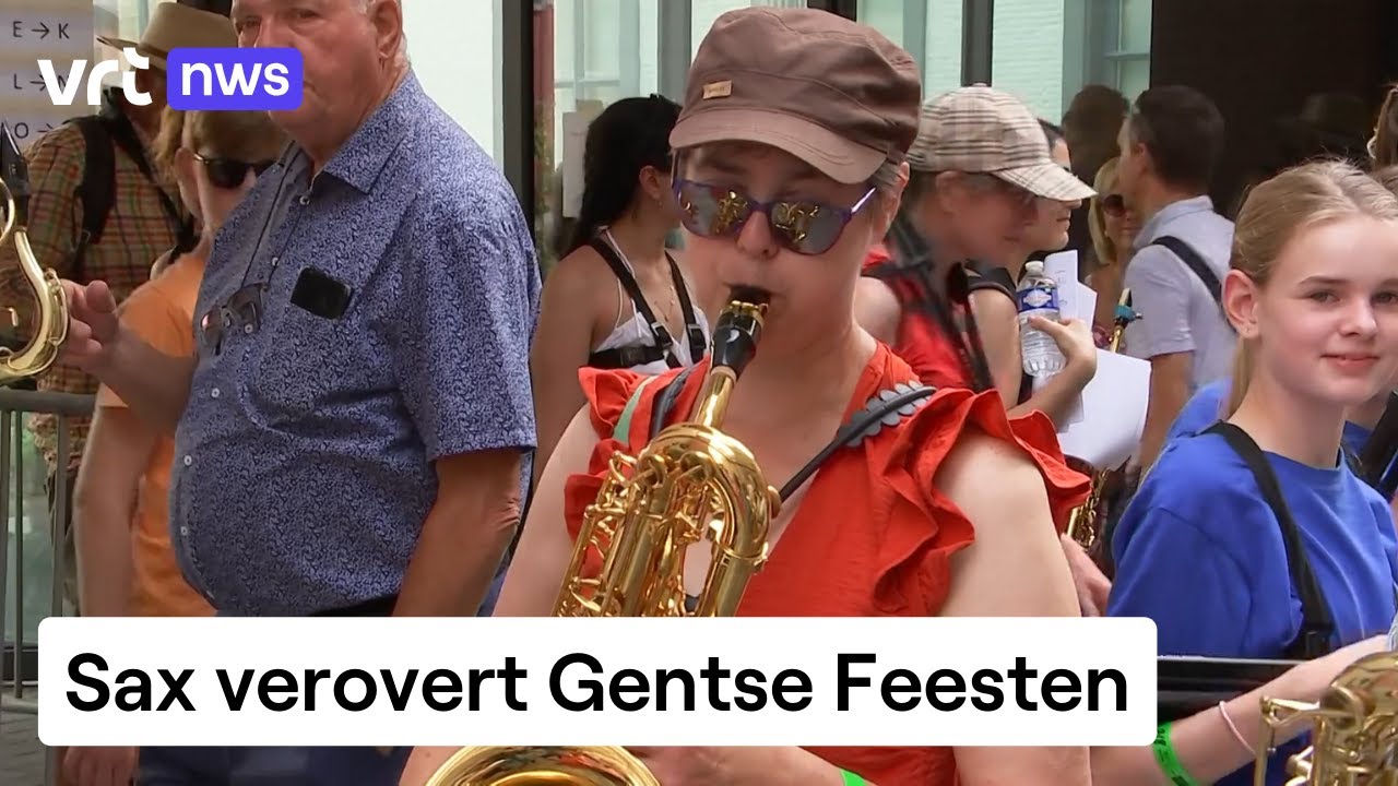 Massaoptreden met bijna 800 saxofonisten tijdens Gentse Feesten