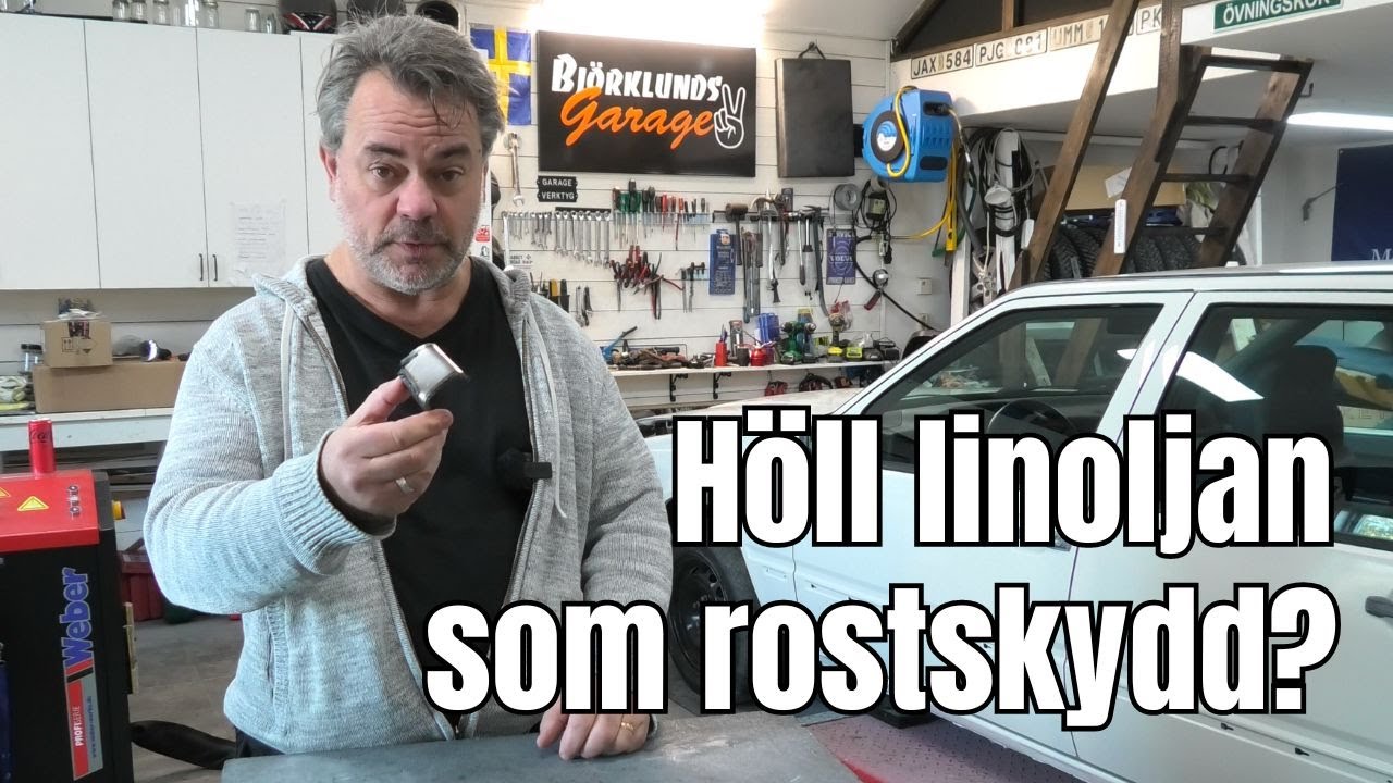 Linolja som rostskydd? Litet test.