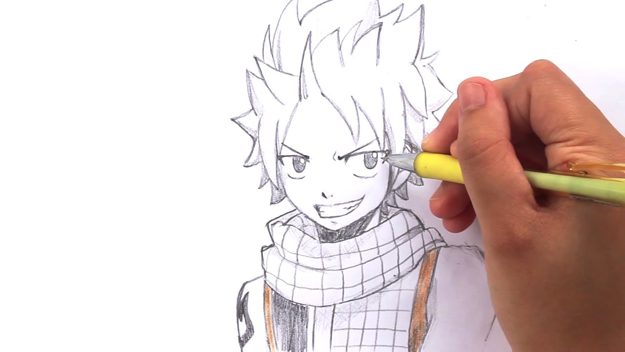 How to Draw Natsu Dragneel from Fairy Tail