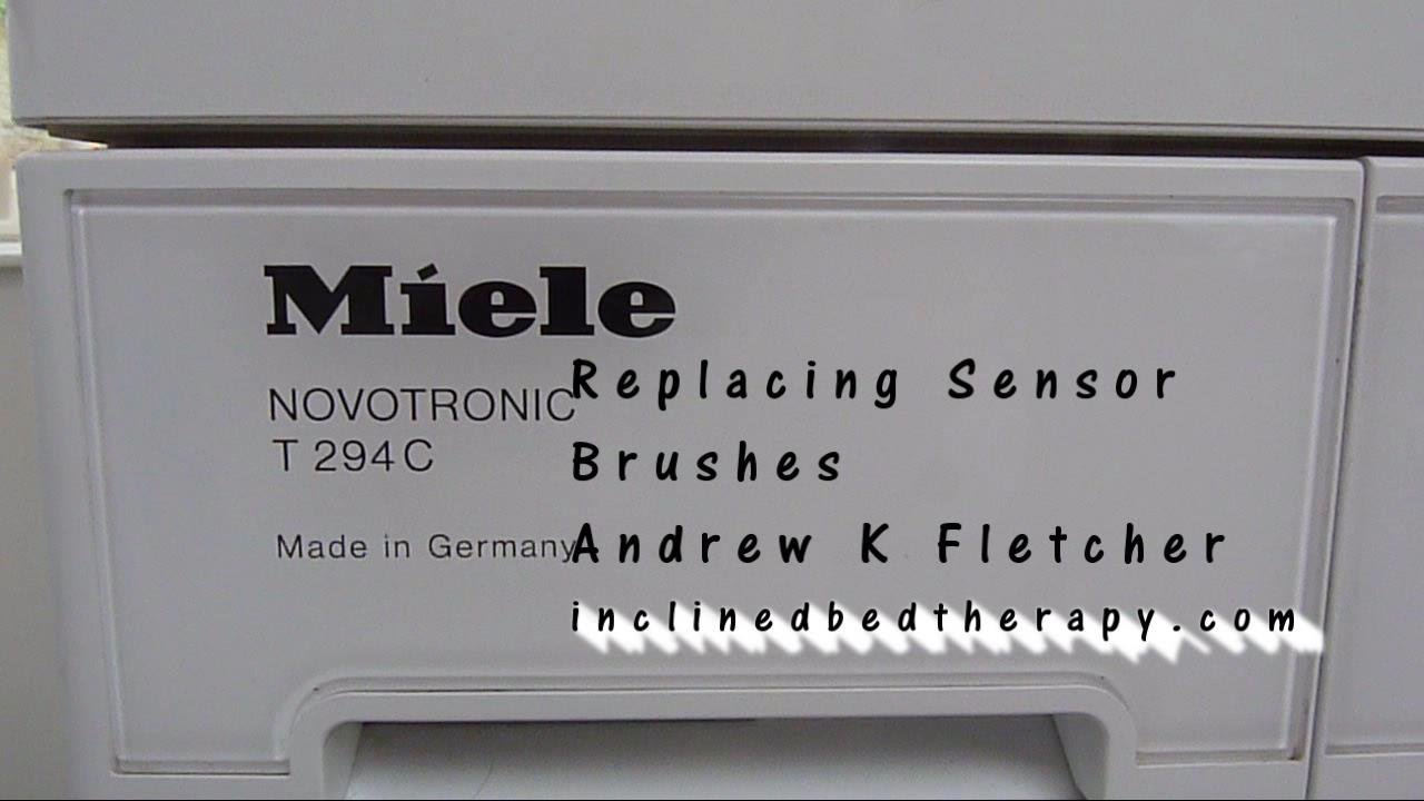 Ремонт шумной сушильной машины Miele: проверка щеток датчика и замена детали (стоимость 43,00 фун...