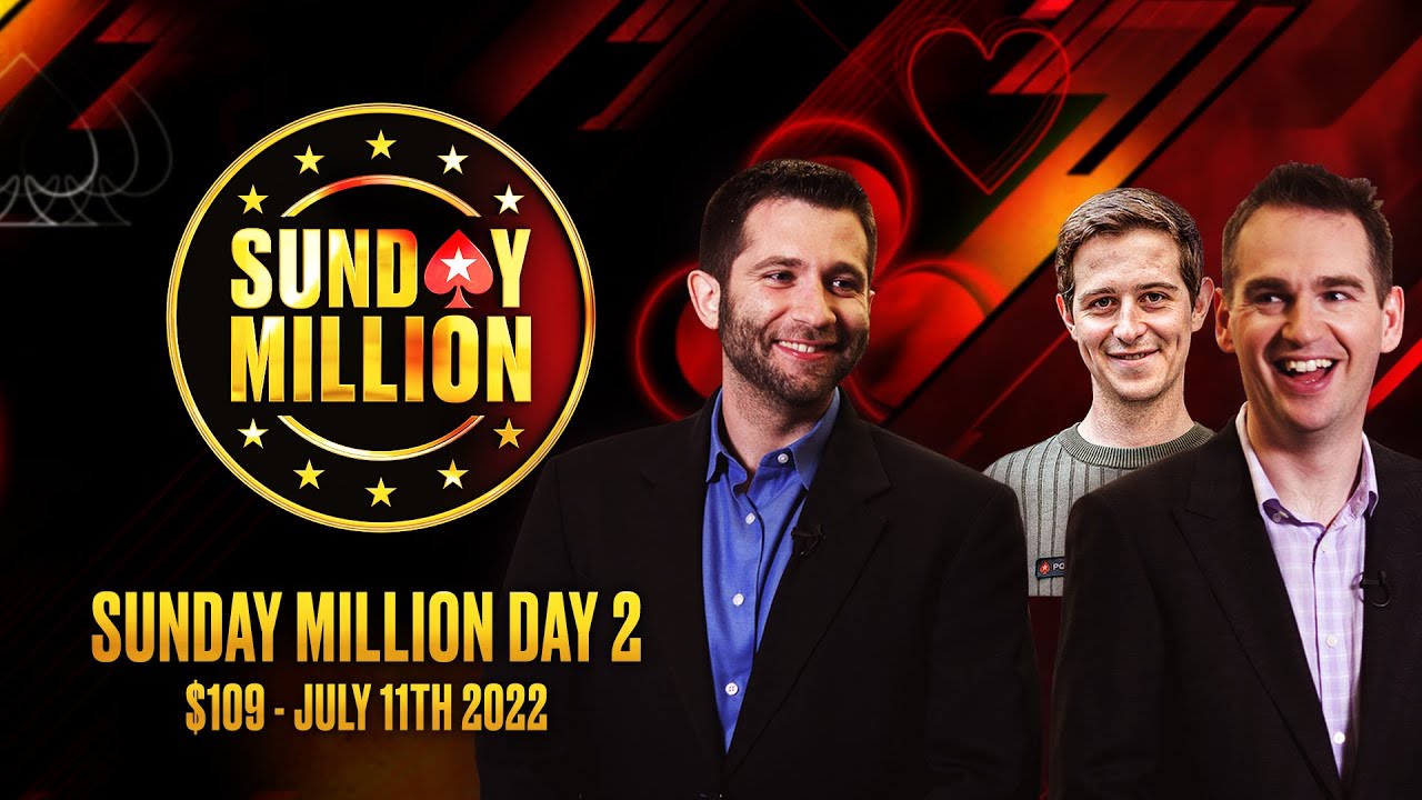 $109 SUNDAY MILLION - DAY 2 James, Joe & Sebastian 'peacendloove' Huber &spades;️ PokerStars