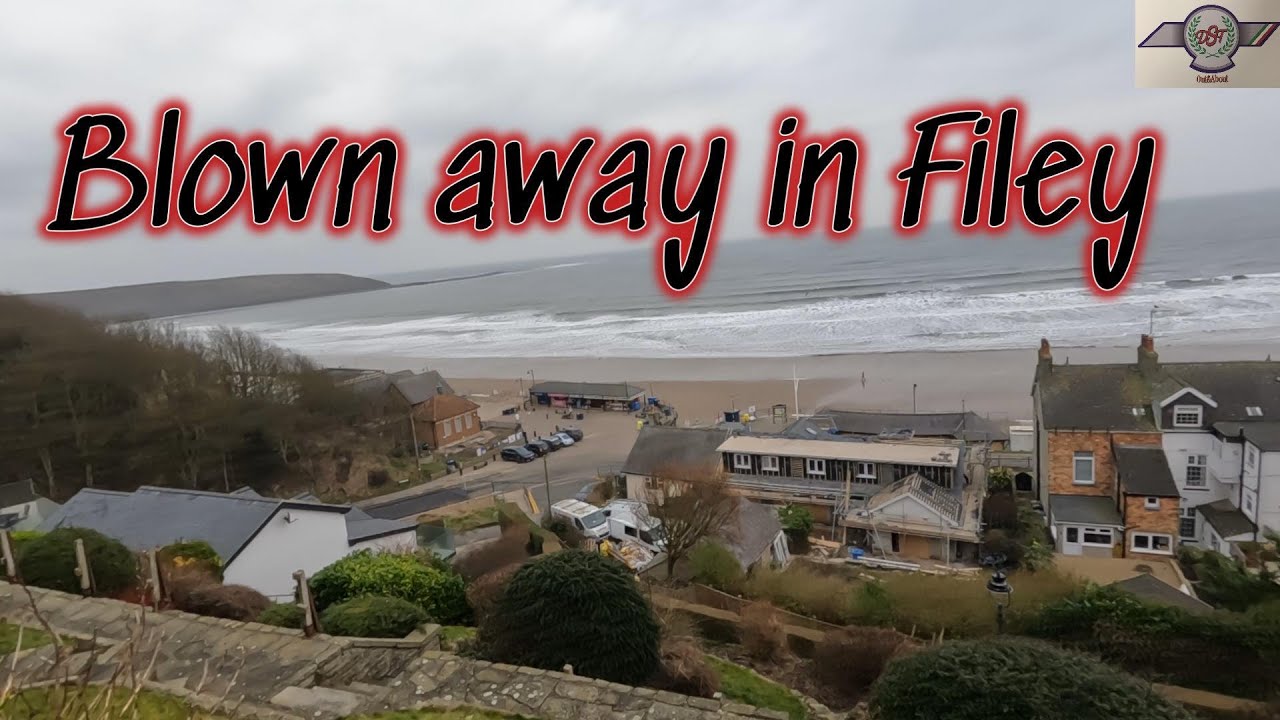 Filey North Yorkshire  a cold winters walk