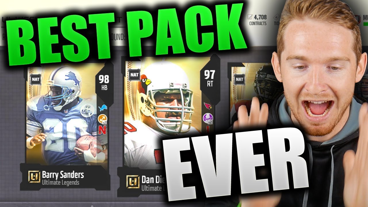BEST PULL OF MY LIFE | Madden 18 INSANE Ultimate Legend Pull | Madden 18 Ultimate Team Pack Opening