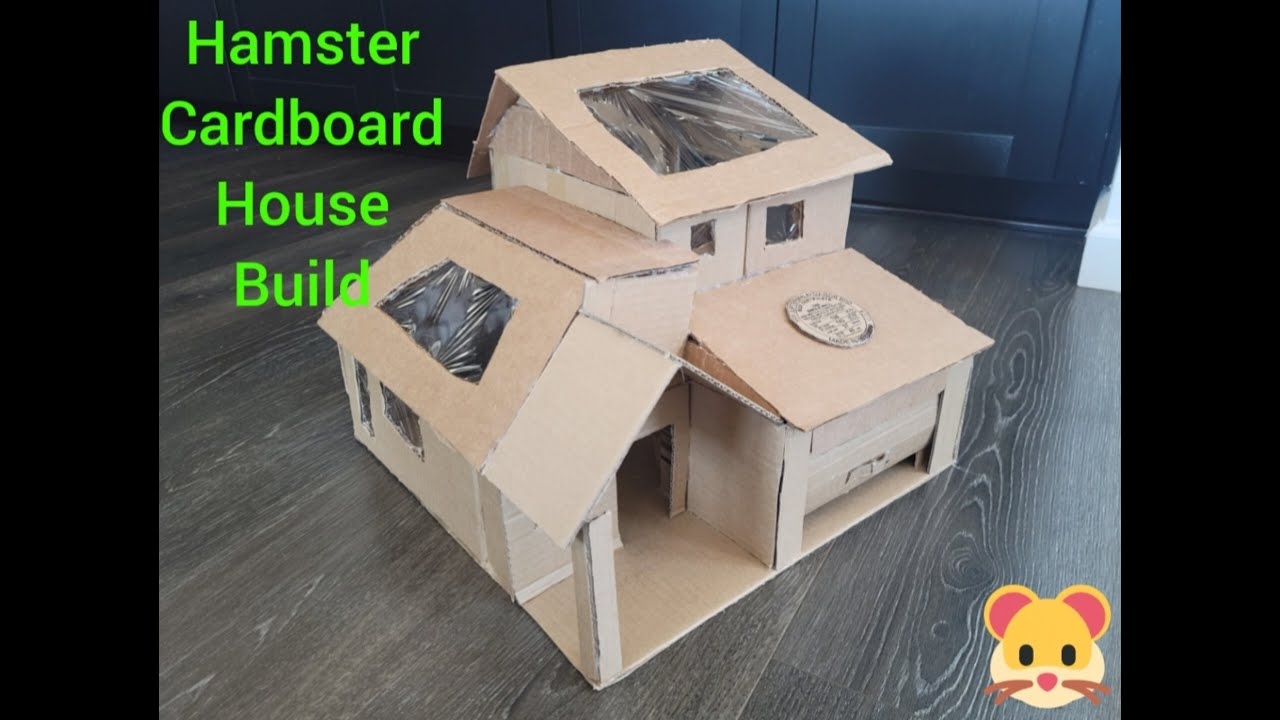 Hamster house build 100 percent cardboard