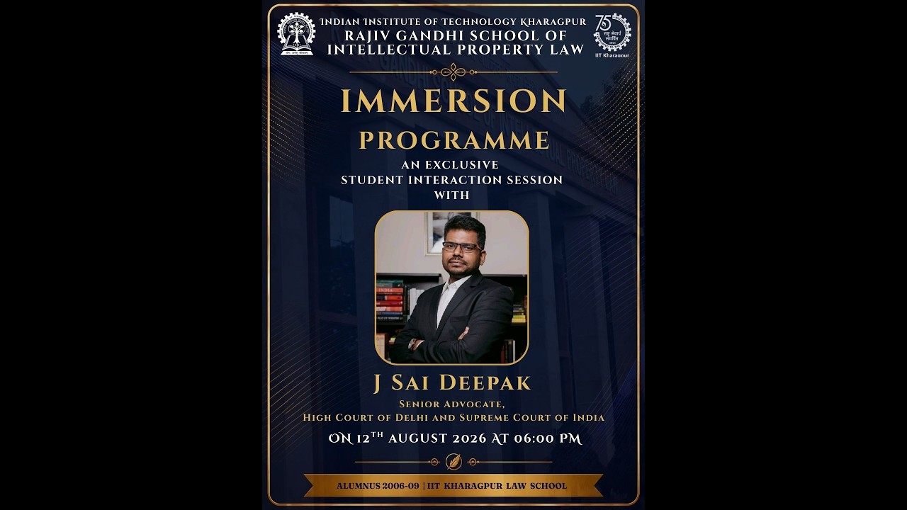 IMMERSION PROGRAMME : An Interactive Session With Sr. Adv J SAI DEEPAK