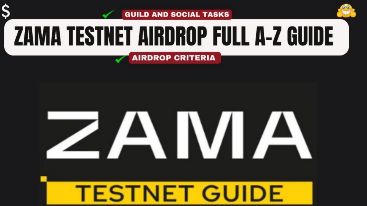 Zama Testnet Airdrop Full Guide | Guild Tasks and  Wallet Connect
