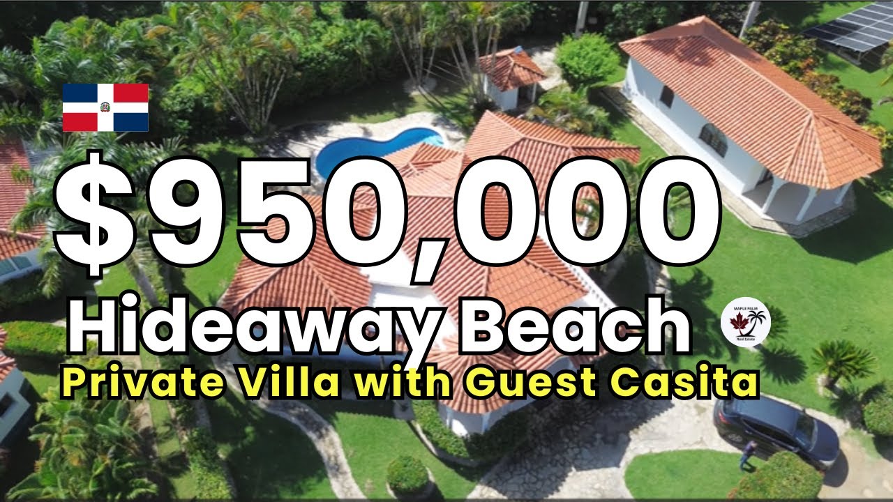 ✨🌴Exclusive Hideaway Beach Villa, Encuentro, Cabarete $950K