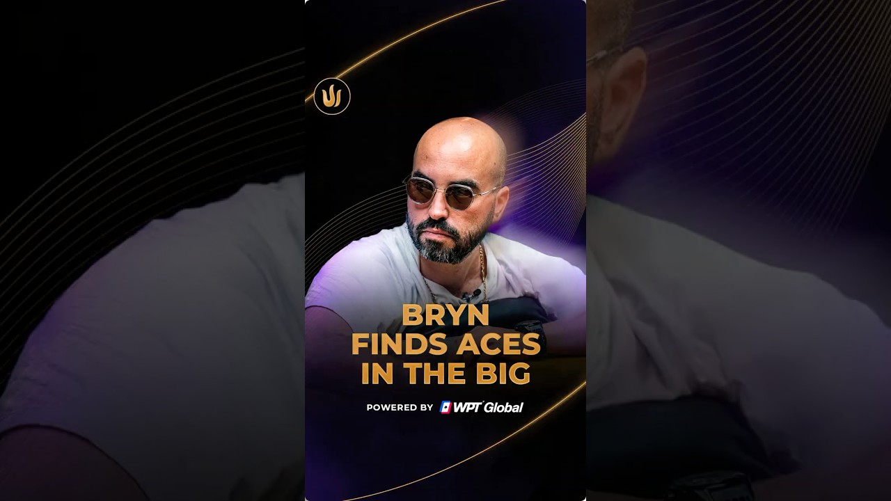 BRYN FINDS ACES IN THE BIG #tritonpoker #poker #shorts