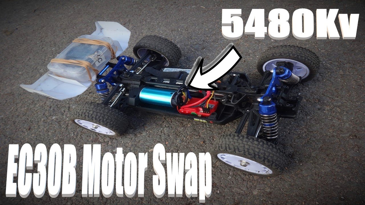 Surpass Hobby 5480Kv Motor Swap. Eachine EC30B 1/14 RC Buggy.