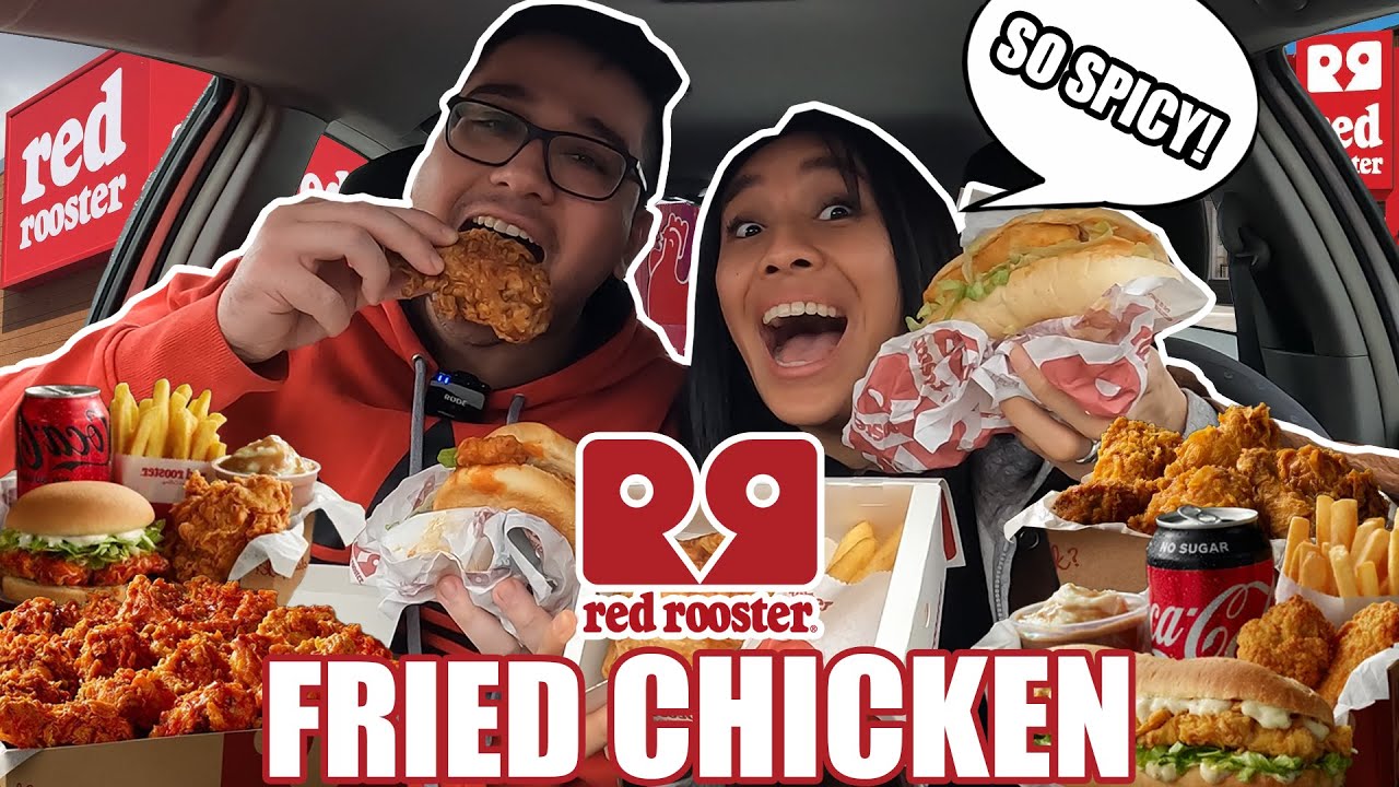 Trying Red Rooster's NEW Menu For The First Time | Red Rooster Drive-Thru Mukbang